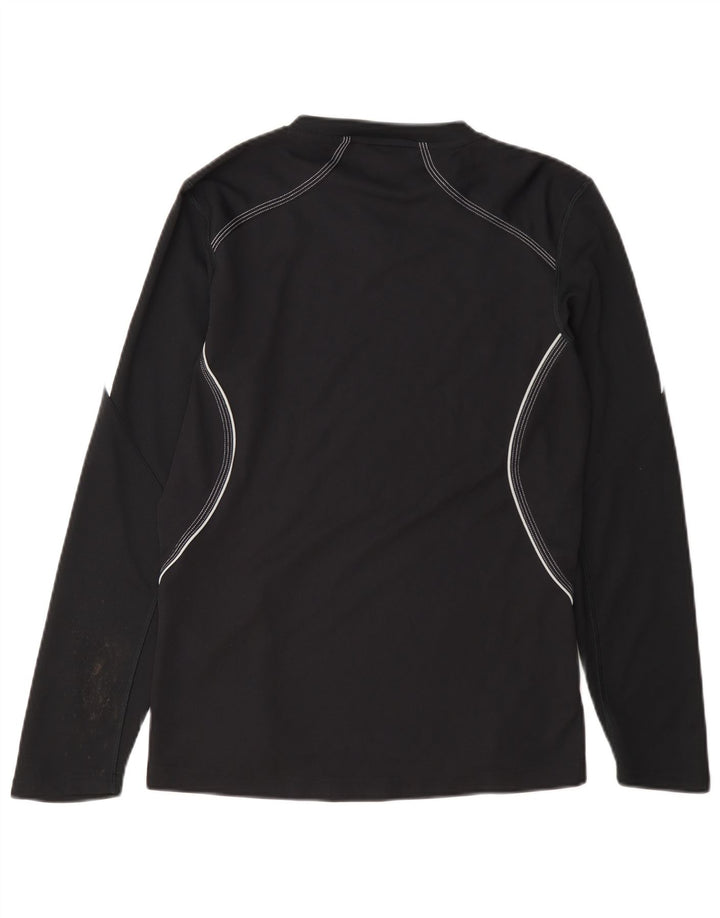 Adidas Womens Response Top cu mânecă lungă UK 12 Medium Black Poliester