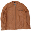 Bruno Banani Jachetă Biker din piele pentru bărbați UK 44 2XL maro