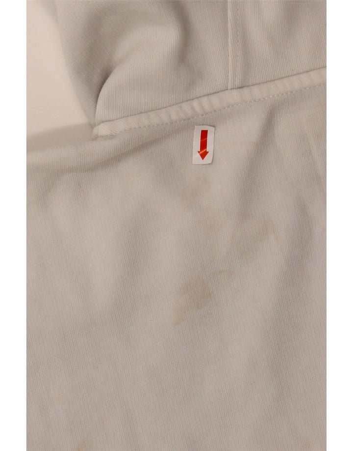 GAS Pulover cu capota cu fermoar pentru femei UK 14 Medium Black Colorblock Bumbac