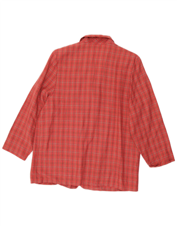 MARKS & SPENCER Jachetă pentru femei cu mâneci 3/4, UK 18 XL, roșu Check