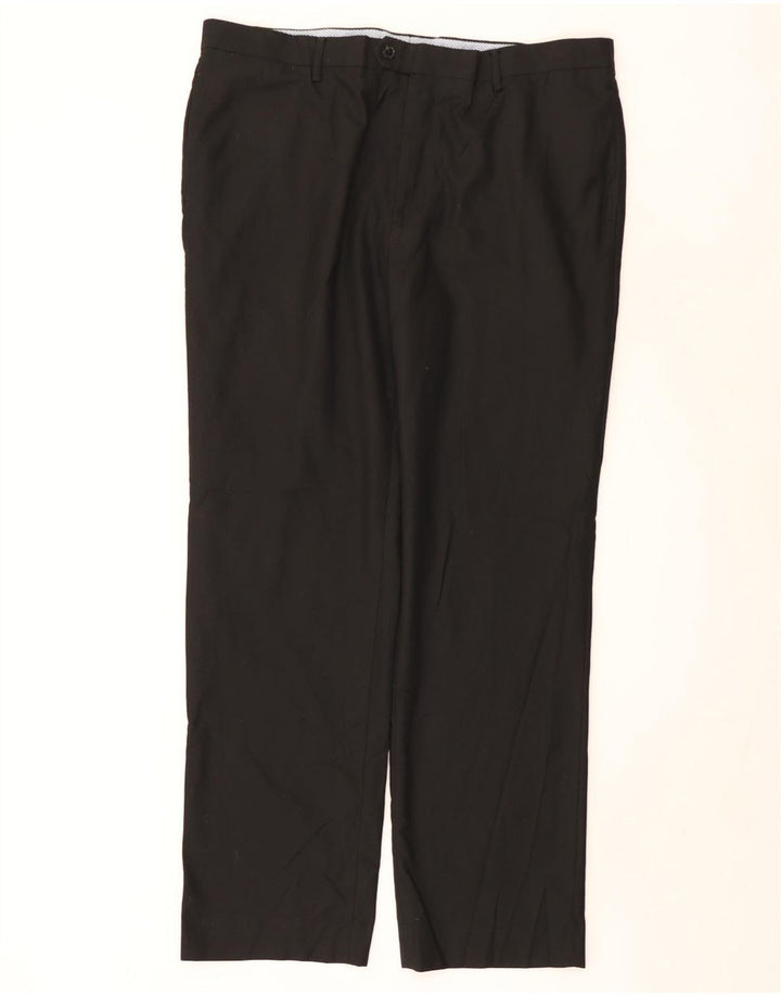 TOMMY HILFIGER Pantaloni drepți pentru bărbați L40 L31 Poliester negru