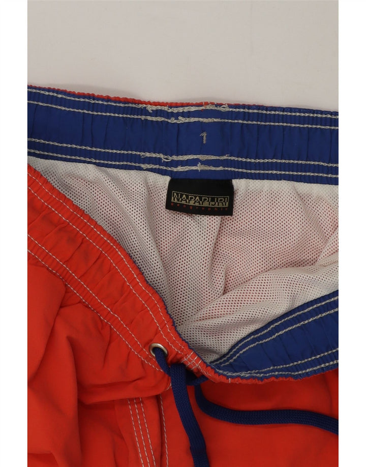 Pantaloni scurți de înot Napapijri pentru bărbați, poliester portocaliu mare