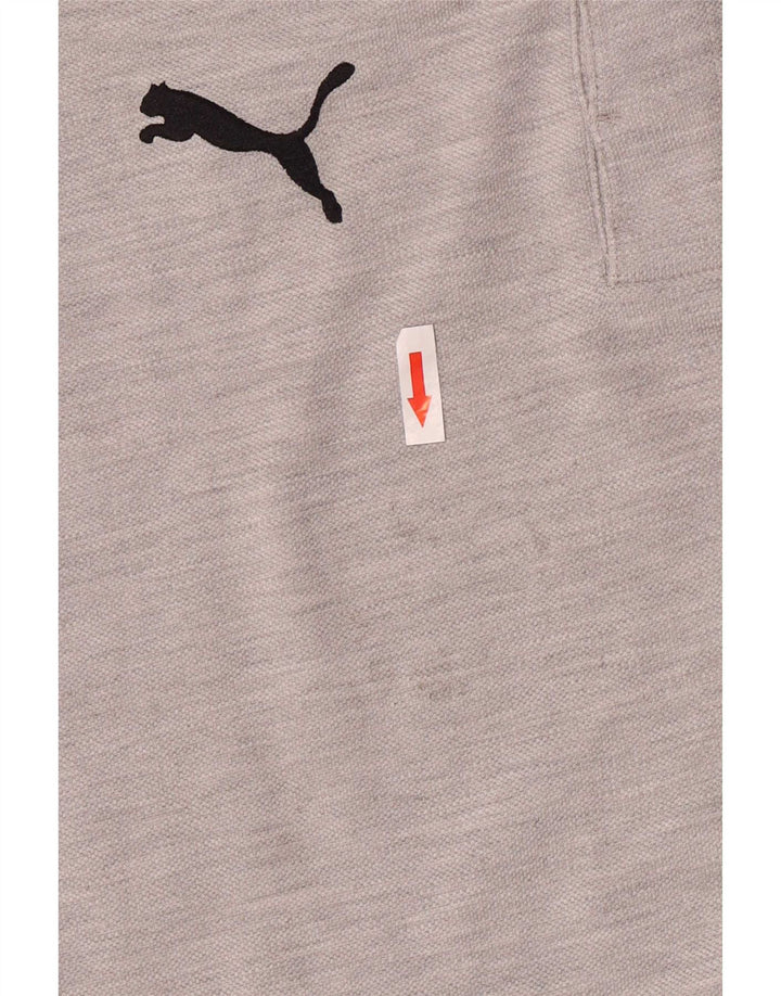 Tricou grafic Puma pentru bărbați Top, gri mediu, bumbac color bloc