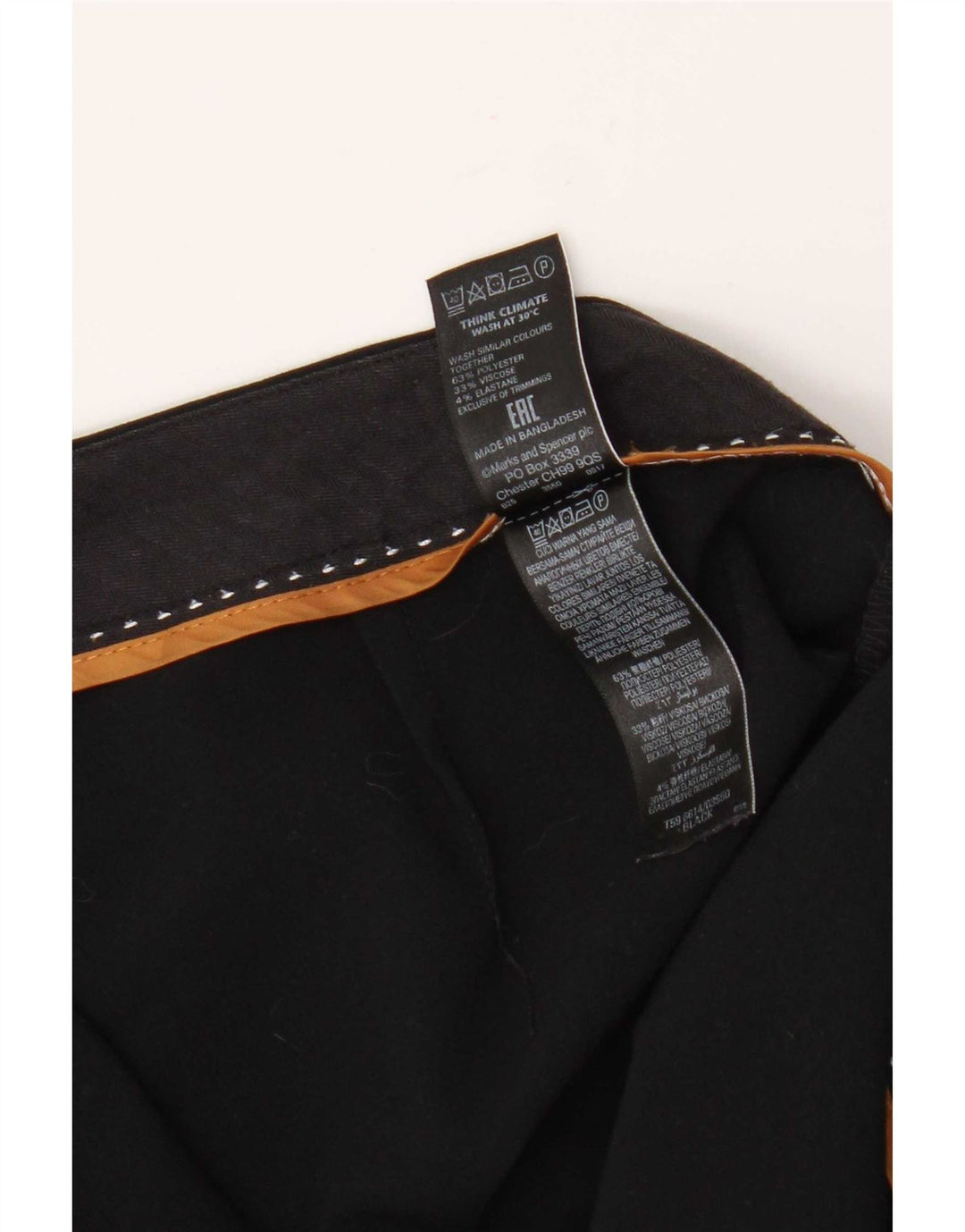 Pantaloni de costum Bootcut pentru femei Marks & Spencer UK 12 Medium W32 L30 Negru