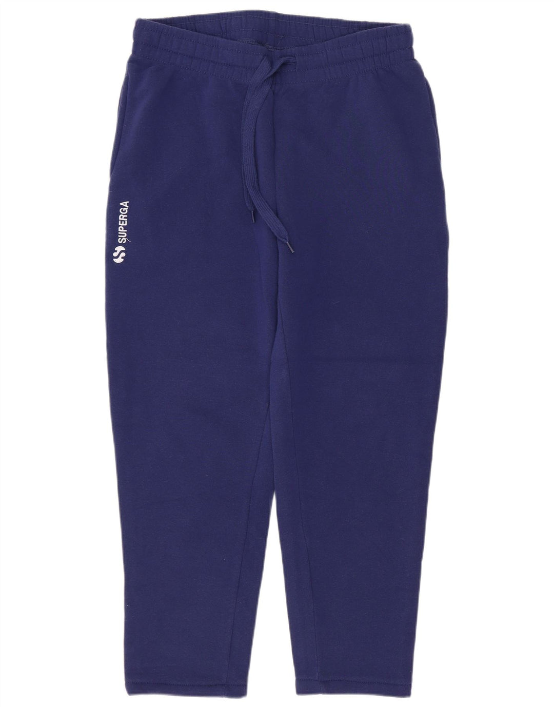 SUPERGA Pantaloni de trening crop pentru femei UK 12 Poliester mediu albastru bleumarin