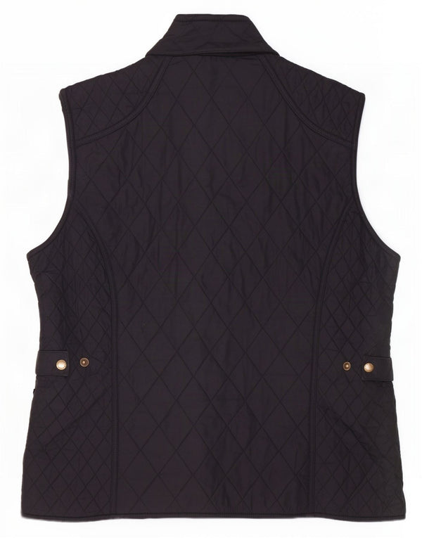 Gilet matlasat Barbour pentru femei UK 16 mare, negru, poliester, clasic