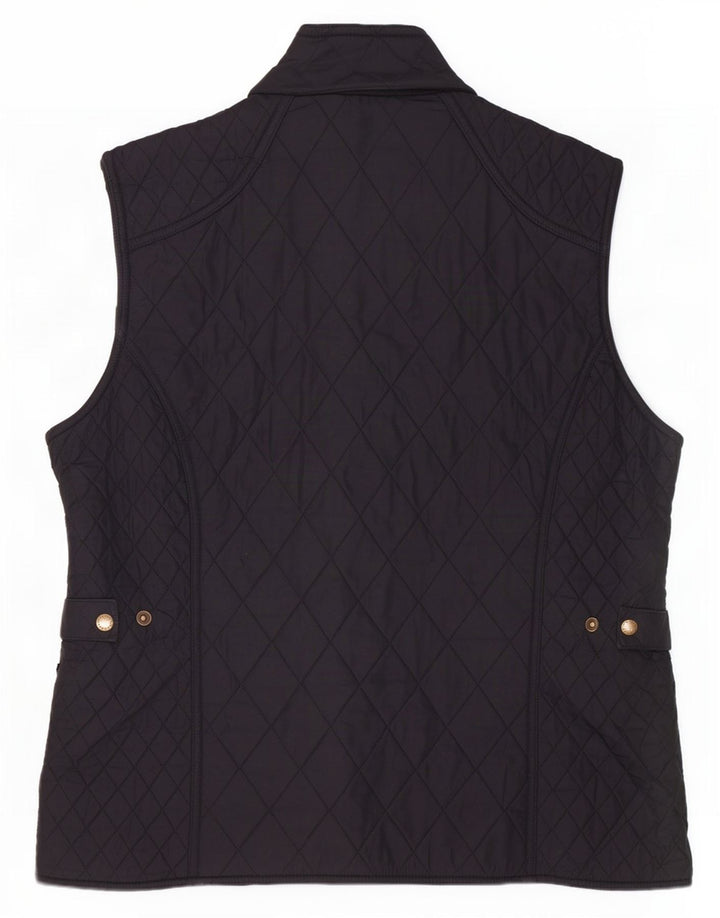 Gilet matlasat Barbour pentru femei UK 16 mare, negru, poliester, clasic