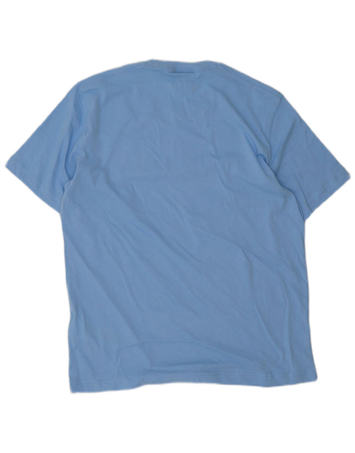 Tricou grafic pentru bărbați Champion Top din bumbac albastru mediu