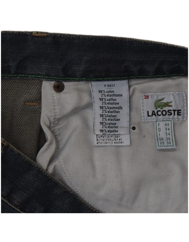 Blugi drepte pentru bărbați Lacoste W36 L34 Bumbac albastru