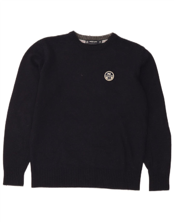 Pulover North Sails pentru femei cu decolteu rotund UK 10 Lână bleumarin mică