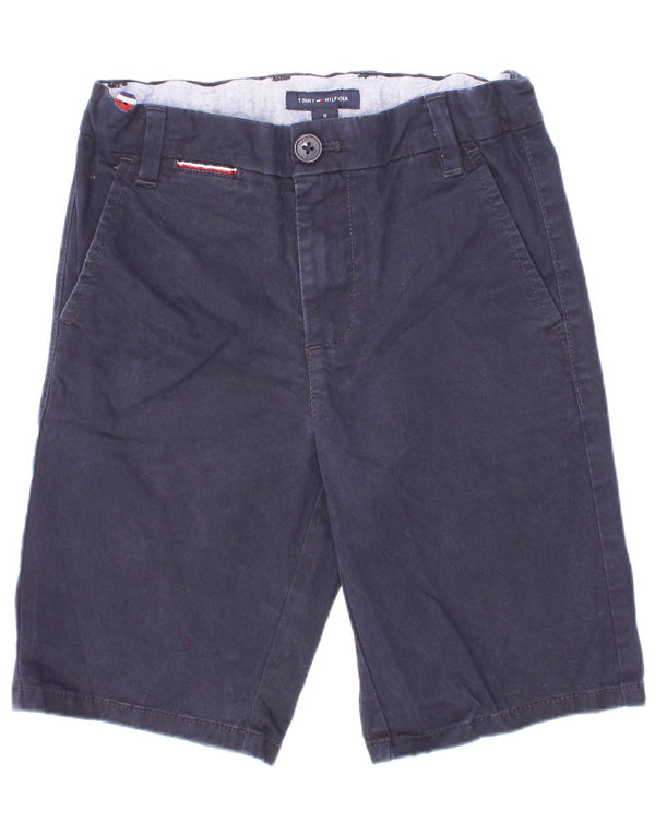 Tommy Hilfiger Boys Chino Shorts 7-8 Years W24 Navy Blue Cotton