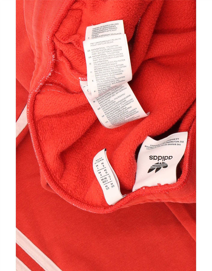 Pantaloni de trening pentru bărbați Adidas Pantaloni de jogging, bumbac roșu mediu
