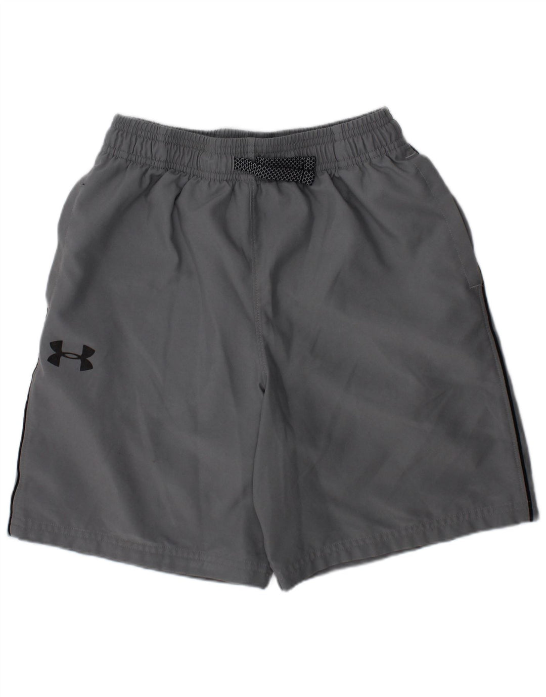 Pantaloni scurți sport grafic Under Armour pentru băieți 10-11 ani, gri mediu sport
