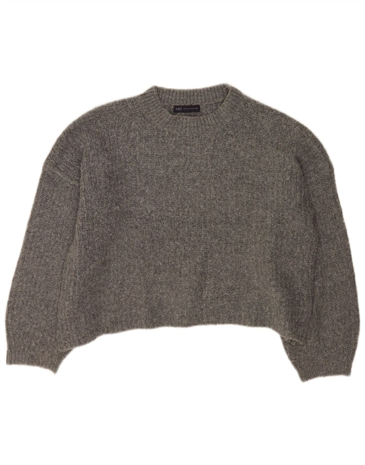 Marks & Spencer Pulover supradimensionat pentru femei cu decolteu rotund, UK 16, mare, gri