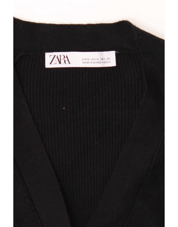 Pulover cardigan pentru femei Zara UK 14 Medium Negru