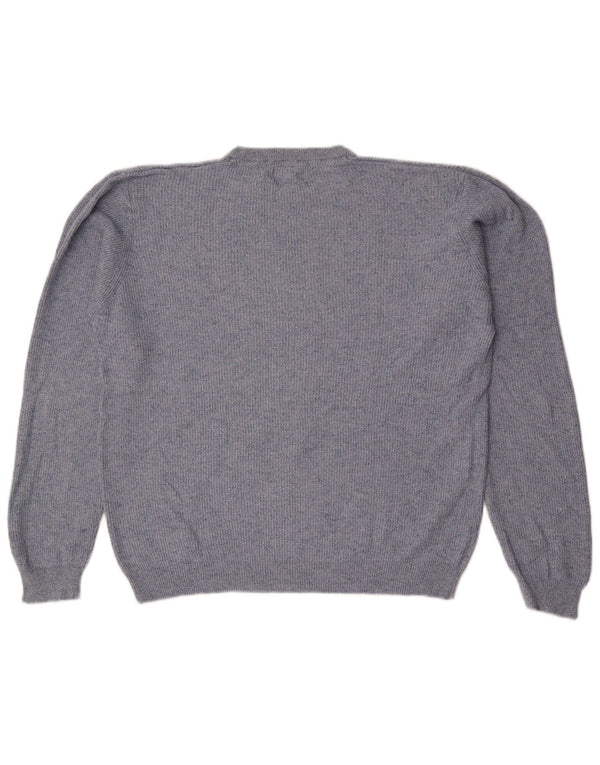 Marks & Spencer Mens Crew Neck Jumper Sweater Large Blue Flecked