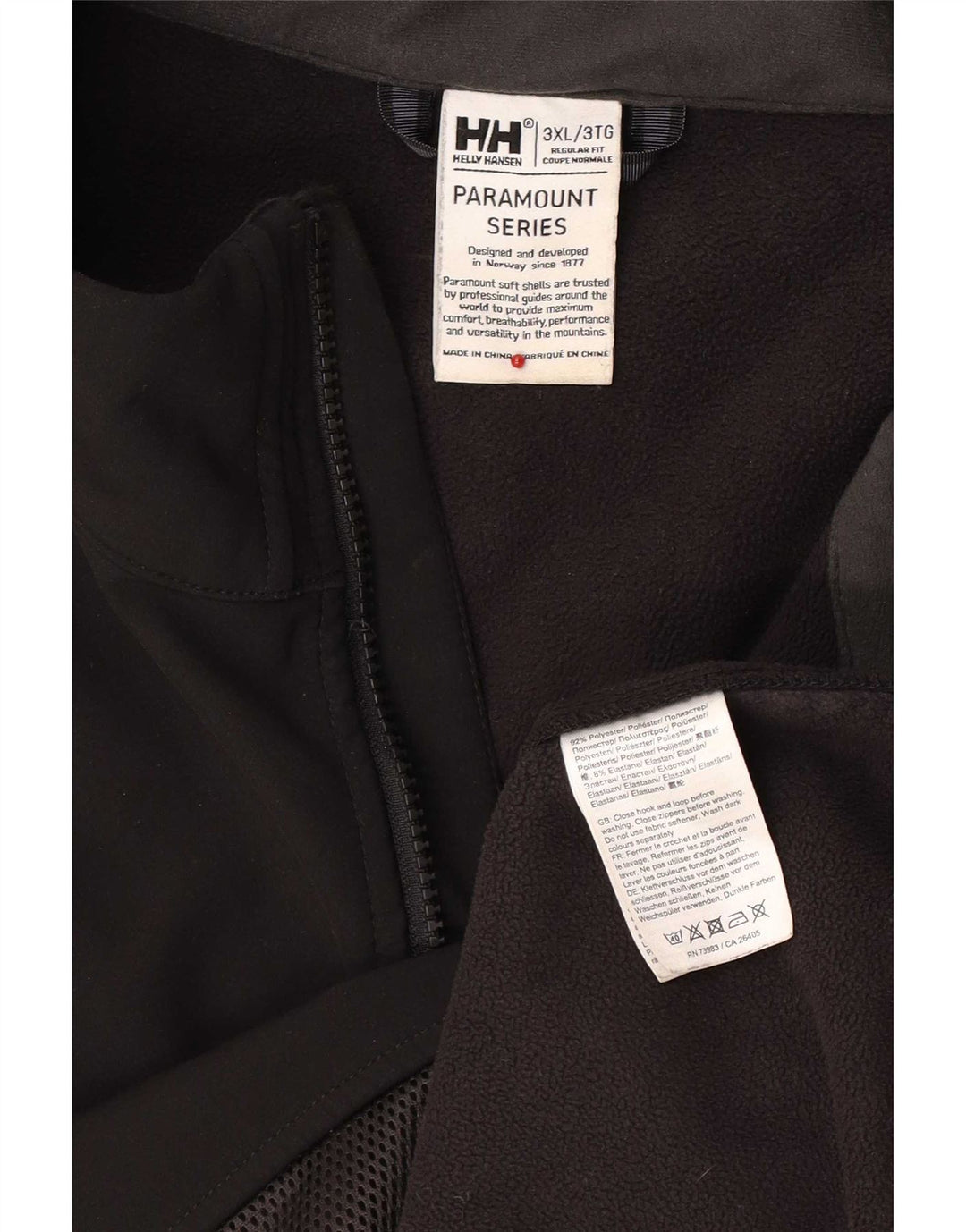 Jachetă de vânt pentru bărbați Helly Hansen, cu ajustare normală, UK 46 3XL, poliester negru
