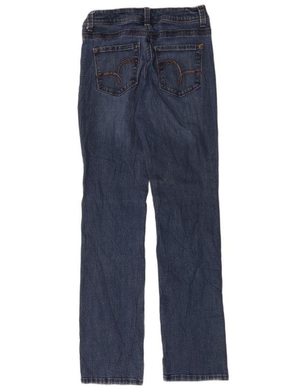 Blugi drepti pentru femei Lee US 4 Small W28 L30 Blue Bumbac