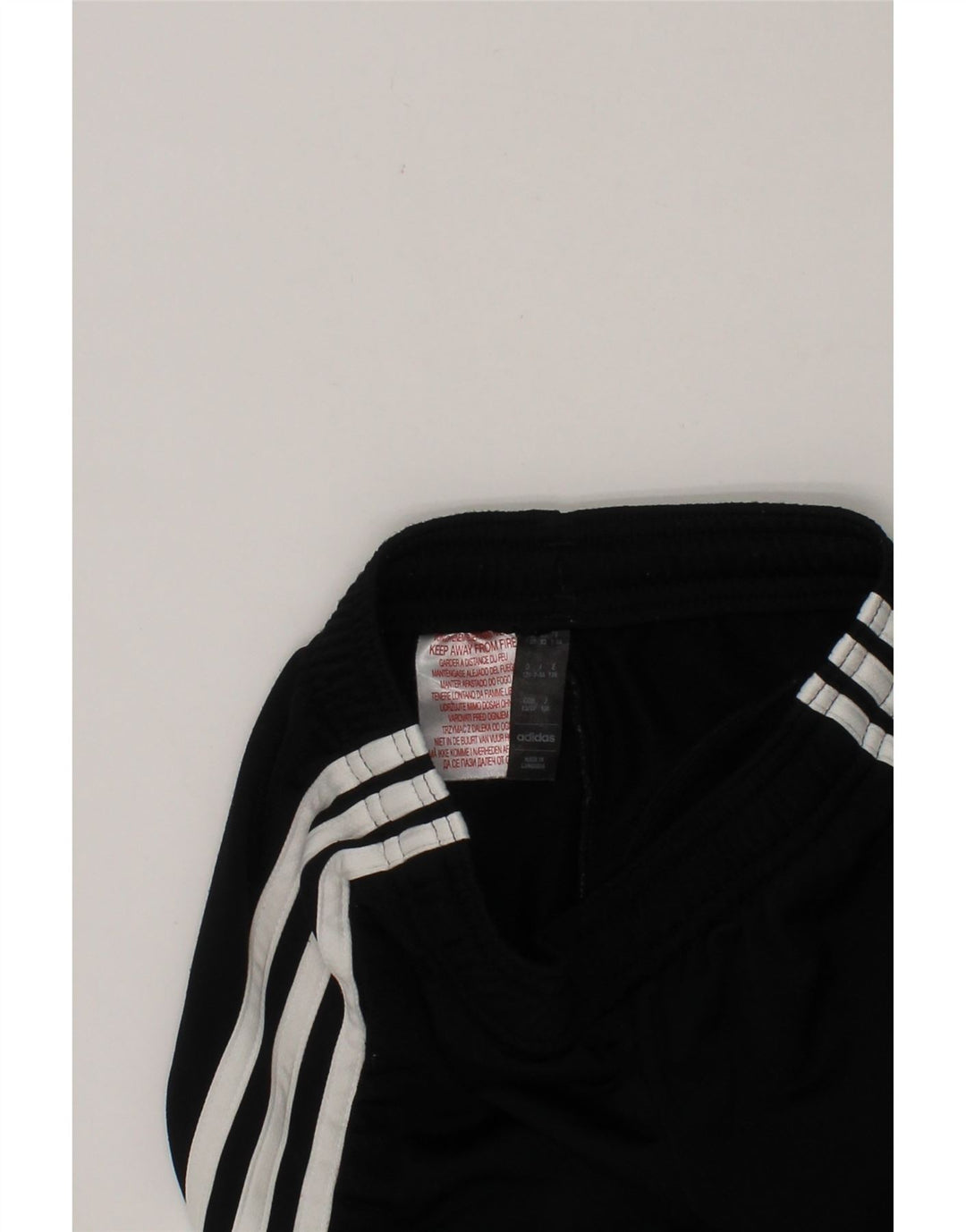ADIDAS Boys Tracksuit Trousers 7-8 Years  Black Polyester Vintage Adidas and Second-Hand Adidas from Messina Hembry 