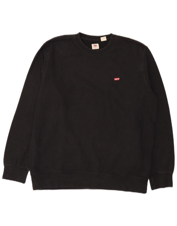 Pulover Levi's pentru bărbați, cu ajustare standard, mare, negru, bumbac
