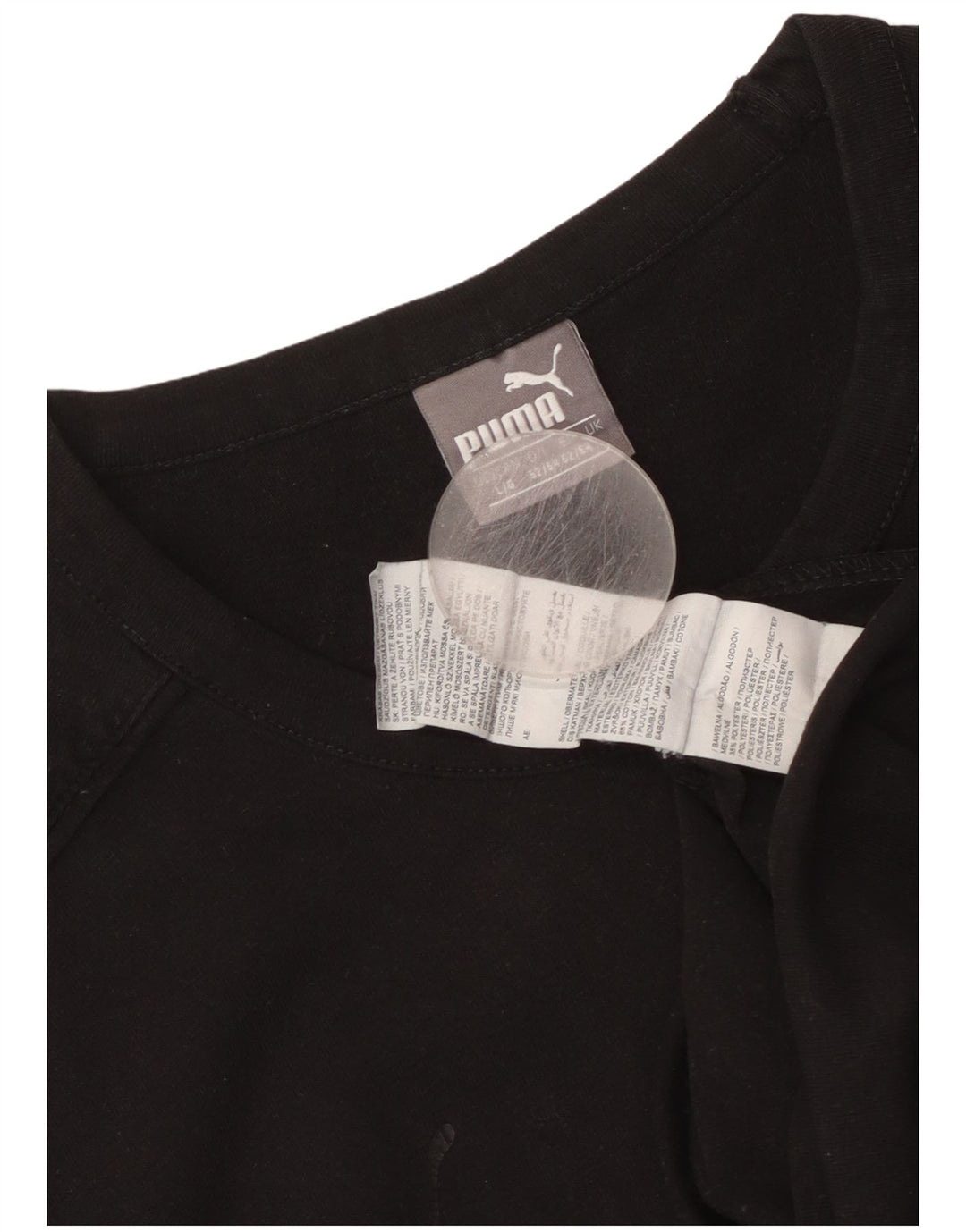 Tricou PUMA BVB Dortmund pentru bărbați Top mare din bumbac negru