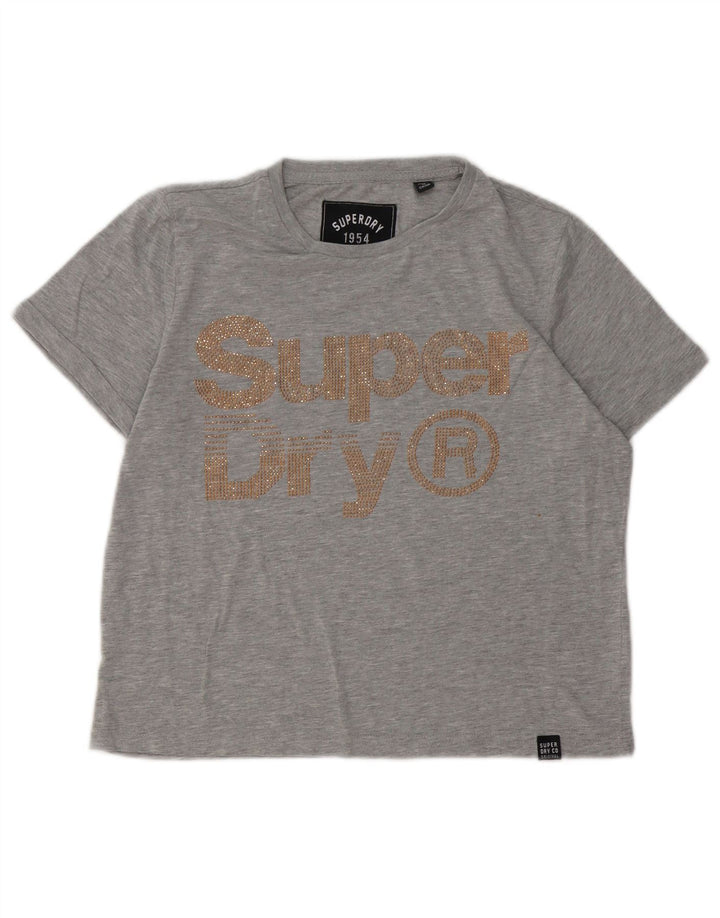 SUPERDRY Tricou cu grafic Heritage pentru femei UK 6 XS Gri