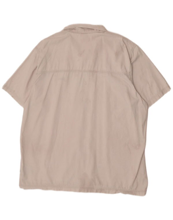 Cămașă cu mânecă scurtă pentru bărbați Adidas 2XL, bumbac alb