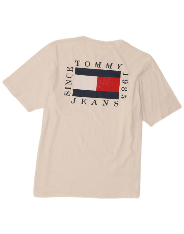 Tricou grafic pentru bărbați Tommy Hilfiger Top 3XL Bumbac alb