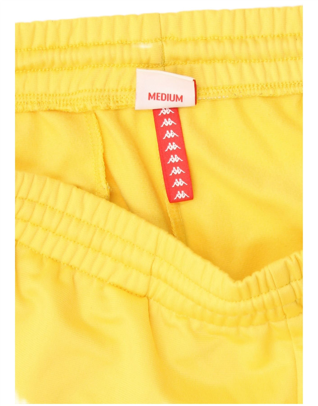 Pantaloni scurți sport grafic Kappa pentru bărbați, poliester galben mediu