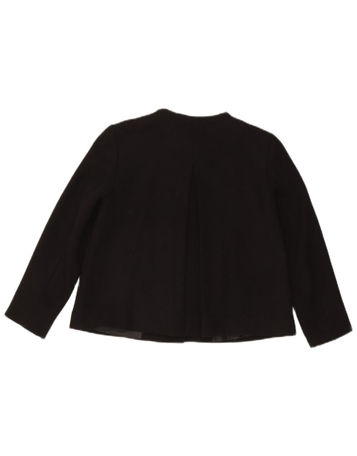 Jachetă pentru femei Zara Crop 1 Button Blazer UK 6 XS Acetat negru