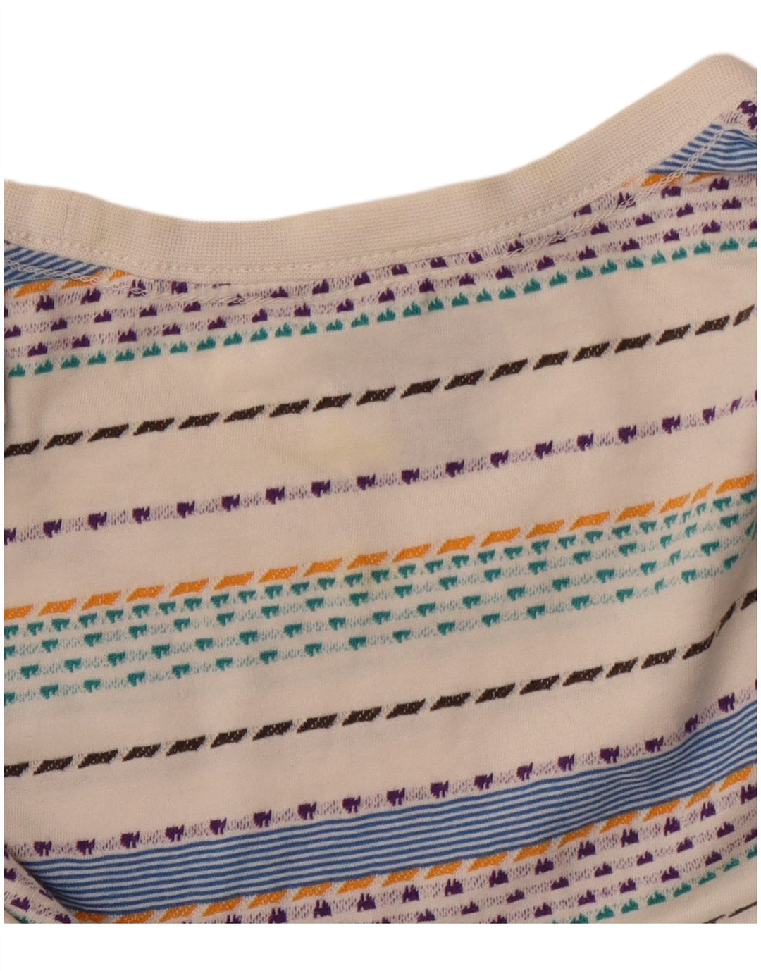 Tricou pentru bărbați Patagonia Top mediu din bumbac cu dungi alb