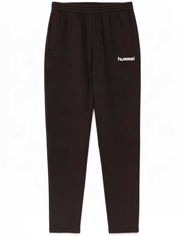 Hummel Pantaloni de trening grafic pentru bărbați Poliester mediu negru
