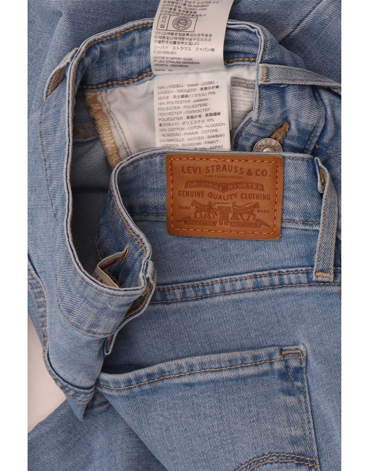 Blugi Levi's pentru femei 725 cu talie înaltă Bootcut W30 L32 Blue Lyocell