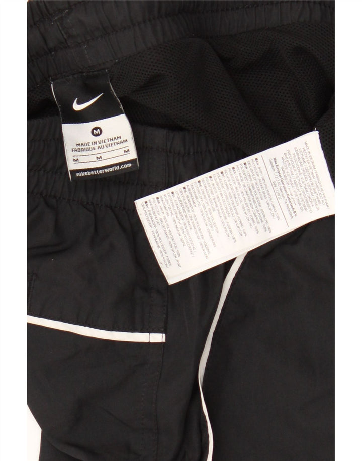 Pantaloni scurți sport grafic Nike pentru bărbați, poliester mediu negru