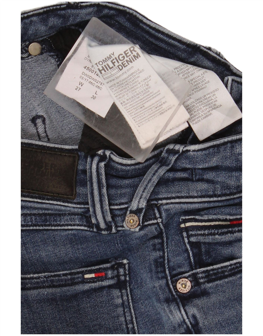 TOMMY HILFIGER Blugi skinny Sophie cu talie joasă pentru femei W27 L30, bumbac albastru