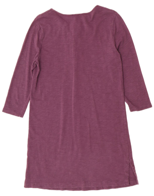Rochie Boden pentru femei cu mâneci 3/4, UK 10, bumbac cu pete violet