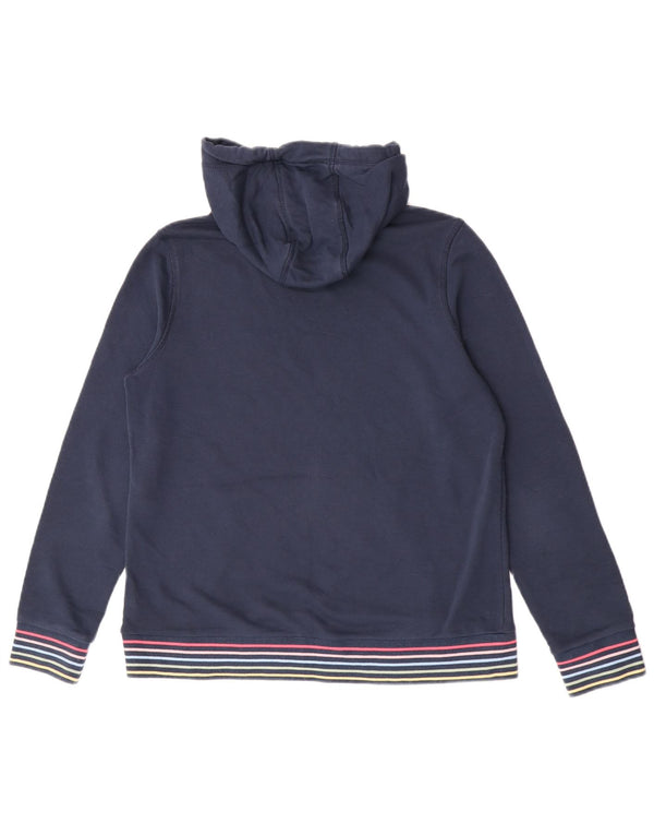 Crew Clothing Pulover cu glugă pentru femei UK 14 Medium Bleumarin Bumbac