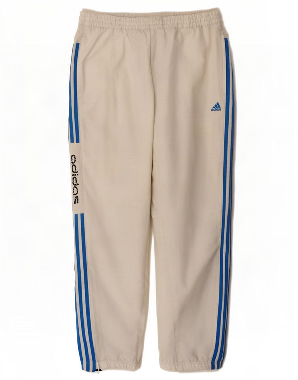 Pantaloni de trening cu grafic pentru bărbați Adidas Pantaloni de jogging XL poliester alb