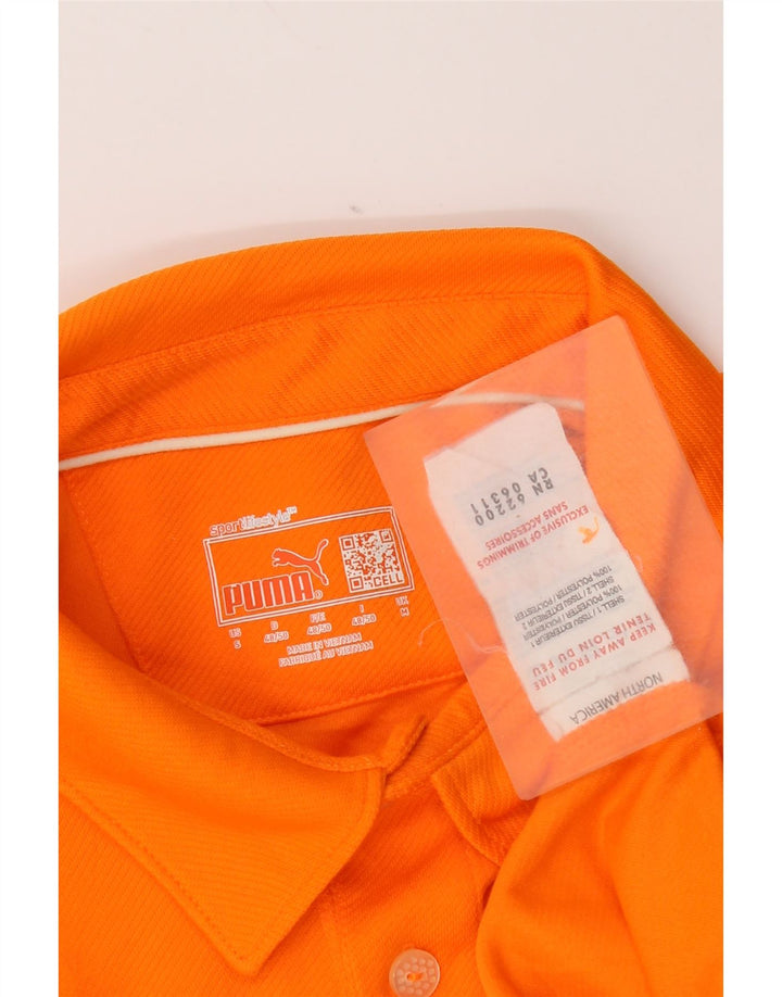 Tricou polo Puma pentru bărbați, poliester portocaliu mediu
