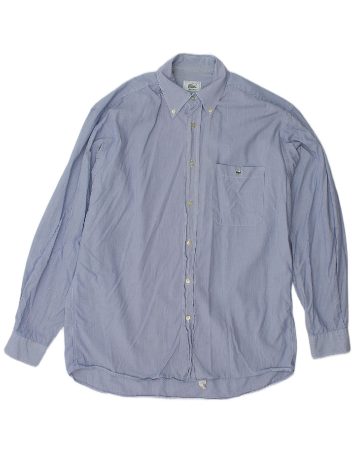 Cămașă pentru bărbați LACOSTE Mărimea 39 Medium Blue Pinstripe