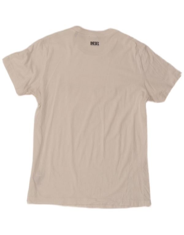 Tricou grafic pentru bărbați Diesel Top Medium Alb Bumbac