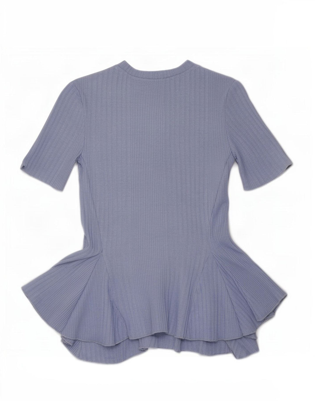 Bluză asimetrică Crop pentru femei Zara UK 8 Small Blue