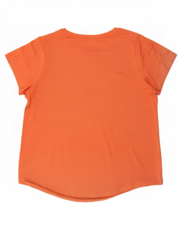 Tricou Nike Dri Fit pentru femei Top UK 20 2XL Portocaliu Poliester