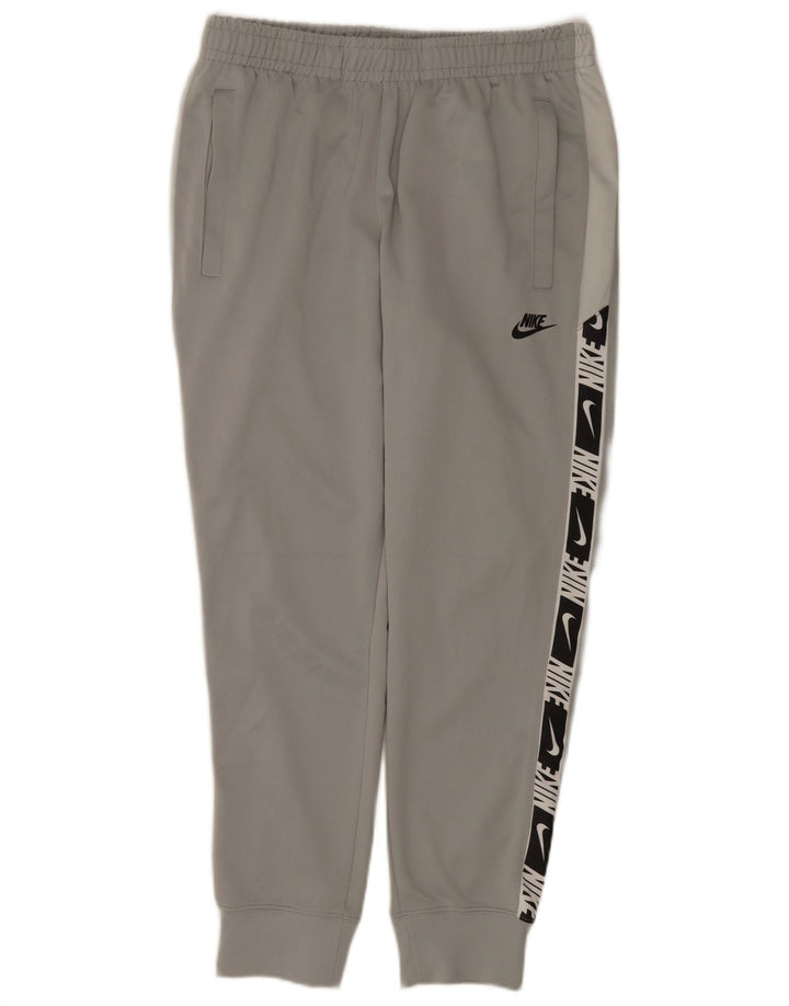 Pantaloni de trening grafic pentru bărbați Nike Pantaloni de jogging, gri mediu, bloc de culoare