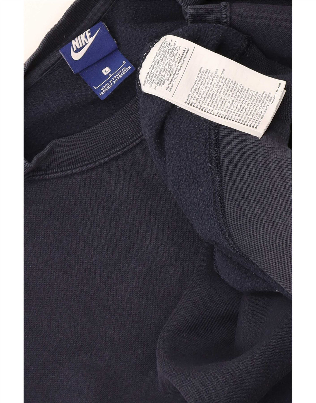 Hanorac pentru bărbați Nike Pulover mare din bumbac bleumarin