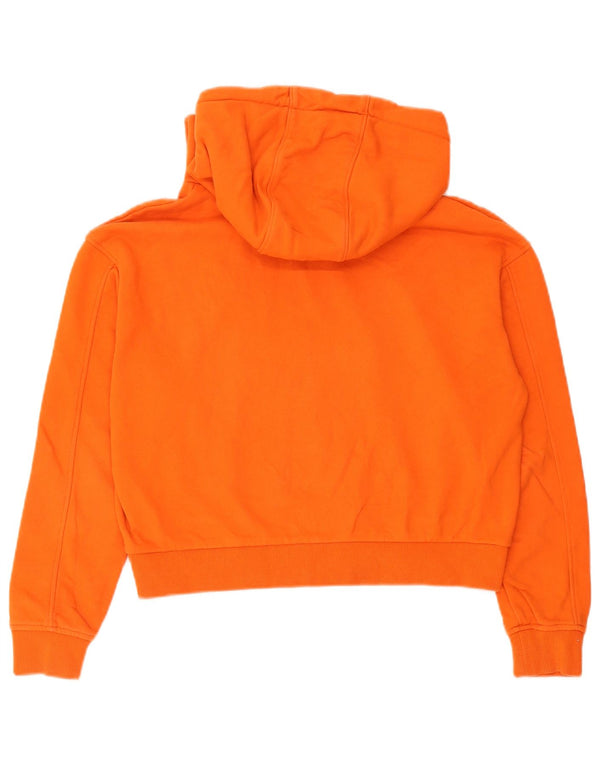 Jumper Vans Crop Oversized Hoodie pentru femei UK 10 Bumbac portocaliu mic