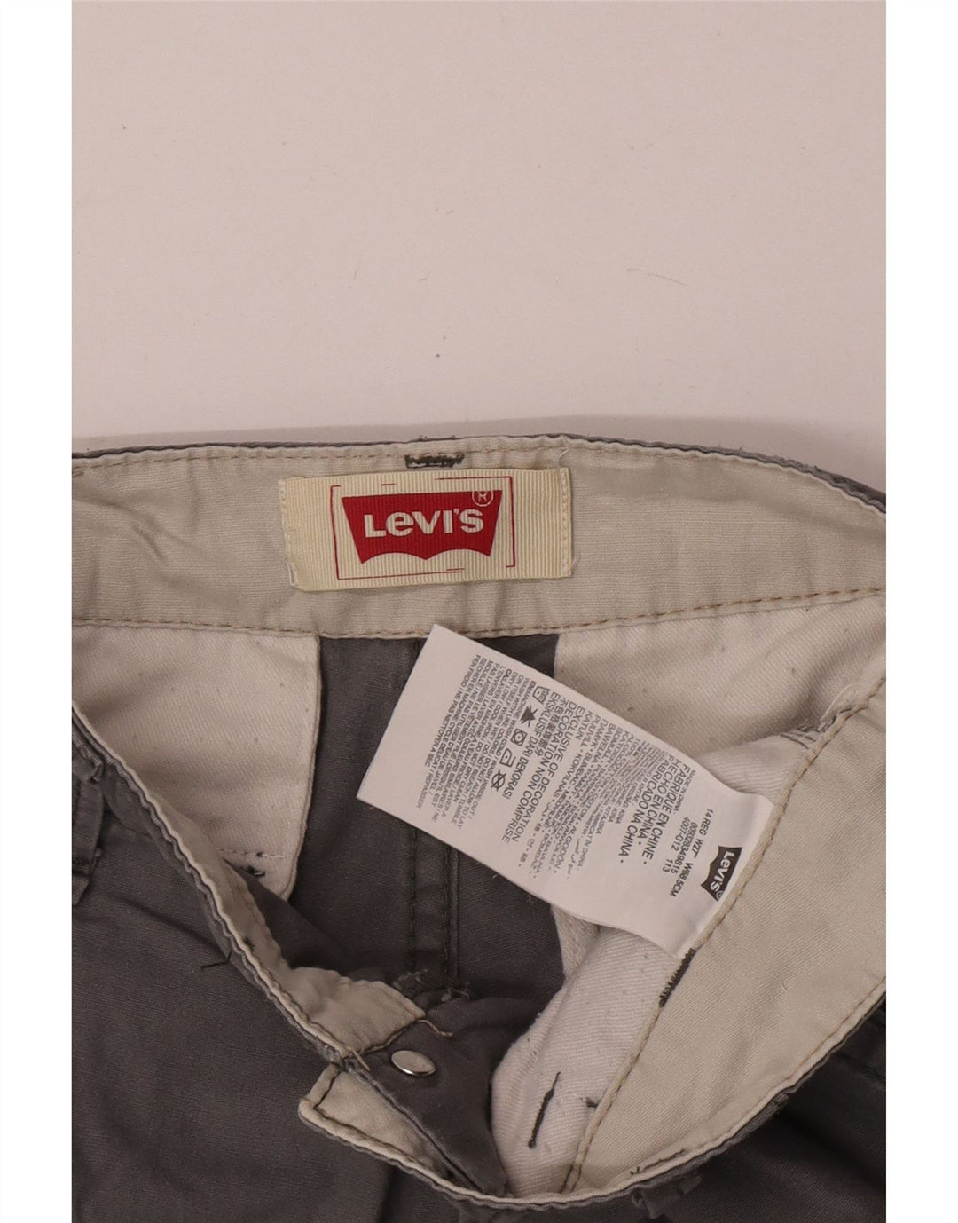 Pantaloni scurti cargo pentru băieți Levi's 13-14 ani W27 bumbac gri
