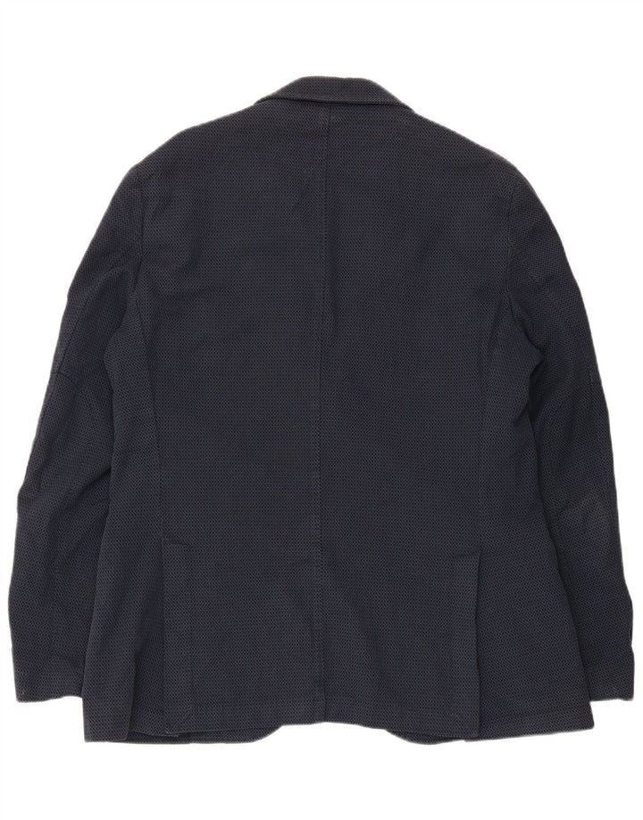 Massimo Dutti Jachetă pentru bărbați cu 2 nasturi EU 52, mare, bleumarin, geometrică