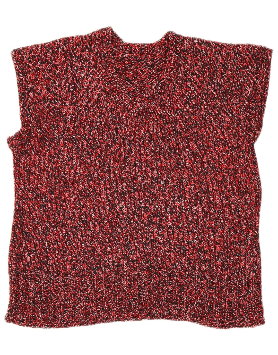 Vestă vintage pentru femei, Marea Britanie 18 XL, roșu cu pete