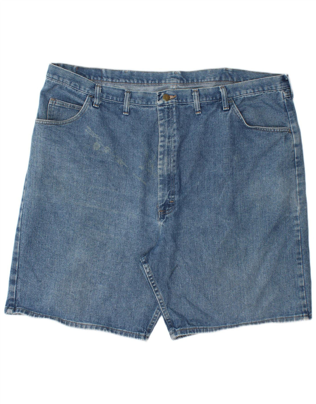 Pantaloni scurți din denim WRANGLER pentru bărbați, cu tăiere relaxată, W48 4XL, bumbac albastru